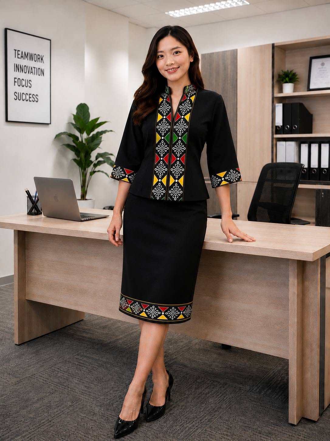 Contemporary Sabah Office Wear